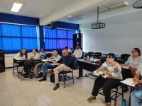 El taller: Docencia constructiva: generando un entorno laboral saludable fue impartido a docentes de la Escuela de Ciencias Administrativas Itsmo-Costa.